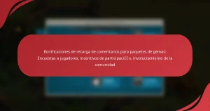 Bonificaciones de recarga de comentarios para paquetes de gemas: Encuestas a jugadores, incentivos de participación, involucramiento de la comunidad