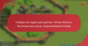 Códigos de regalo para gemas: Temas festivos, Recompensas únicas, Disponibilidad limitada