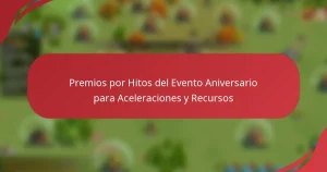 Premios por Hitos del Evento Aniversario para Aceleraciones y Recursos